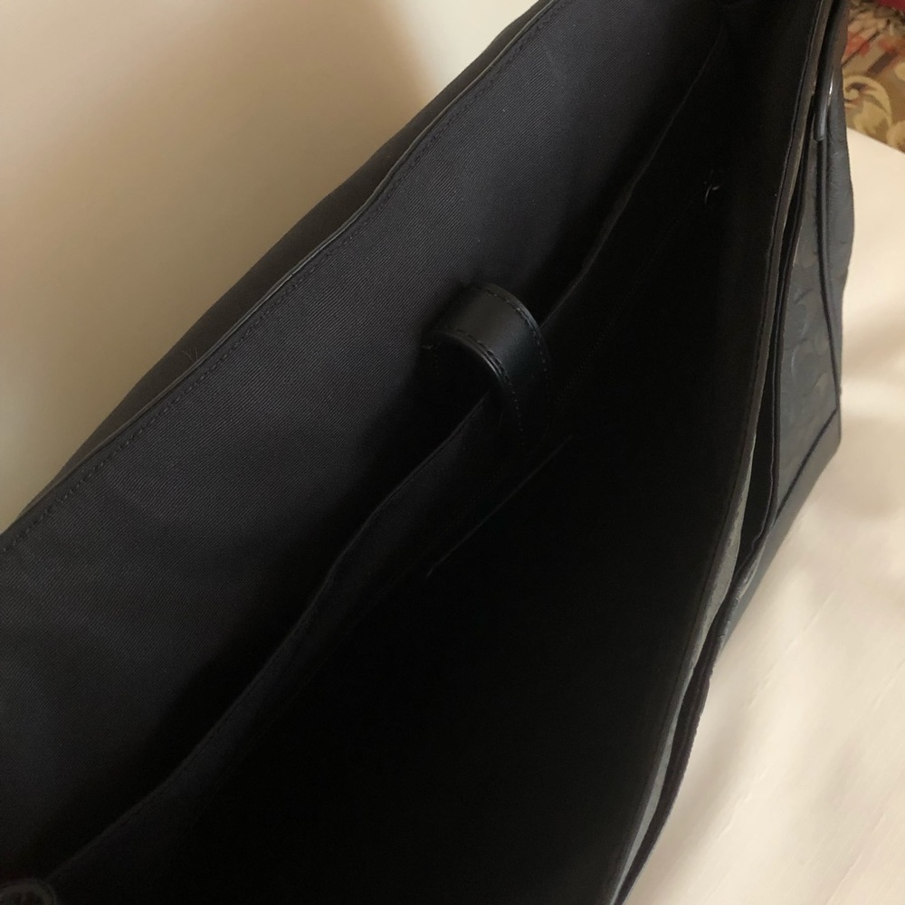 COACH Hudson Messenger Signature Black Leather - Picture 5 of 7